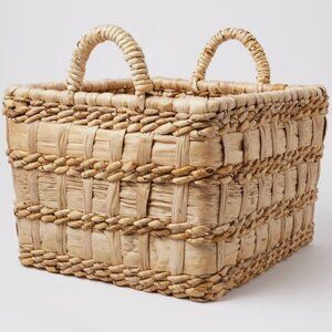 Threshold Natural‎ Banana Woven Rectangular Floor Basket  NEW WITH TAG